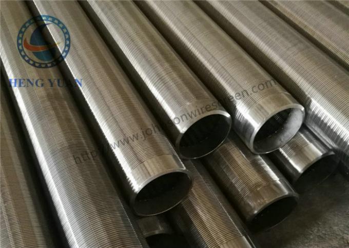 Tubo del pozzo d'acqua dell'acciaio a basso tenore di carbonio, schermo del tubo dimensione della scanalatura da 1,0 millimetri