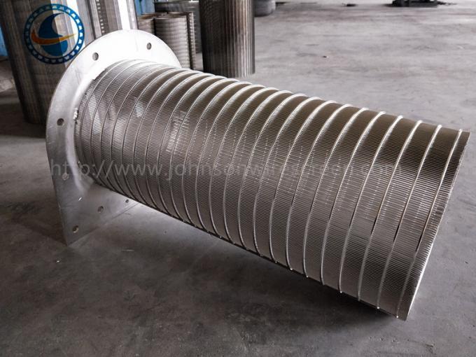 Canestro rotatorio del tenditore del tamburo dello schermo dell'acciaio inossidabile 316L un diametro da 520 millimetri