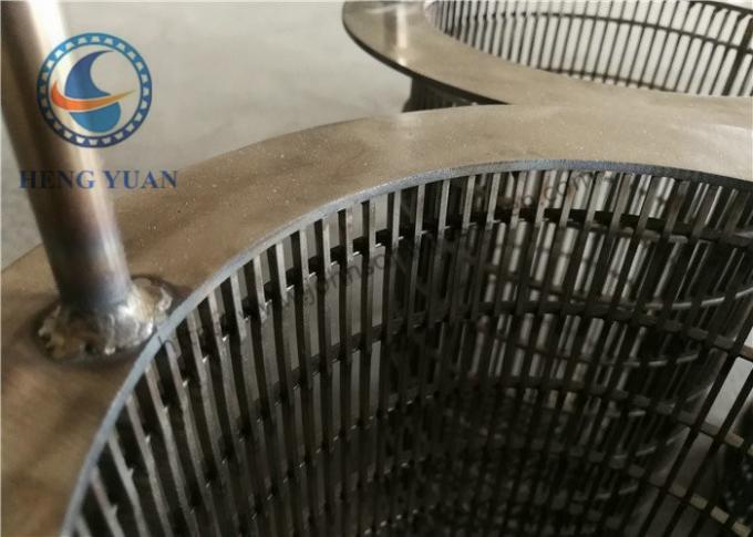 Schermo rotatorio FIter della scanalatura del cavo del cuneo del tamburo dello schermo ISO9000 per i sistemi d'asciugamento
