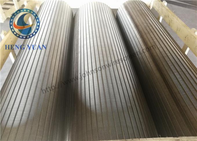 Forma di v di pozzi dell'acqua freatica dello schermo di cavo del cuneo di 304 ss Johnson per il filtro a tamburo