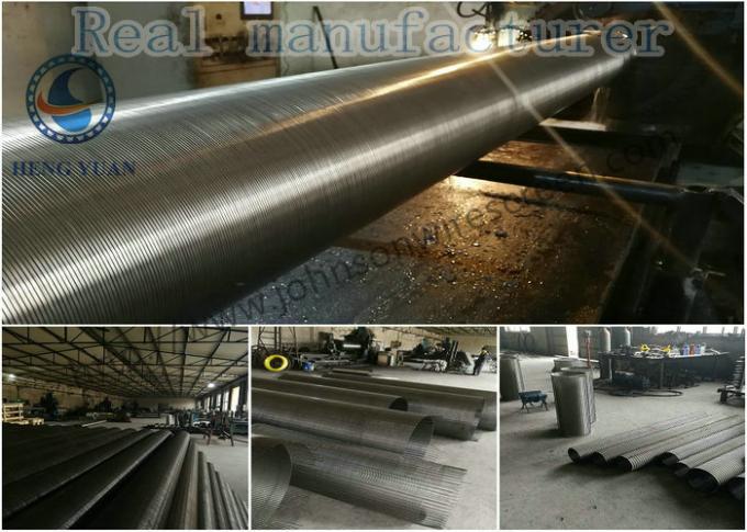 Forma di v di pozzi dell'acqua freatica dello schermo di cavo del cuneo di 304 ss Johnson per il filtro a tamburo