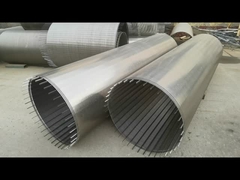 SS304 filtro a tamburo a schermo rotativo a filo a cuneo per il trattamento delle acque reflue