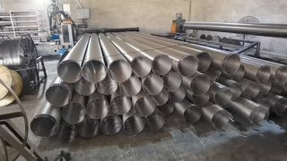 Cilindro per schermo avvolto in filo Johnson professionale SS304