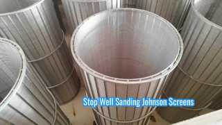 Tubo di schermatura a filo Johnson Vee in AISI 316l per acque reflue