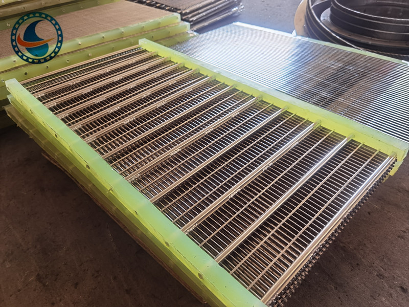 In acciaio inossidabile 304 slot 1,7 mm pannello di schermo a filo a cuneo per filtrazione alimentare