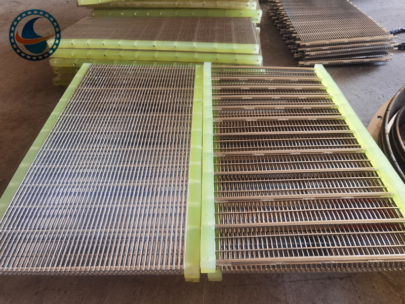 In acciaio inossidabile 304 slot 1,7 mm pannello di schermo a filo a cuneo per filtrazione alimentare