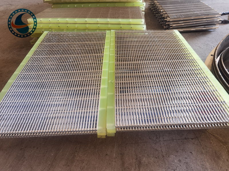 In acciaio inossidabile 304 slot 1,7 mm pannello di schermo a filo a cuneo per filtrazione alimentare