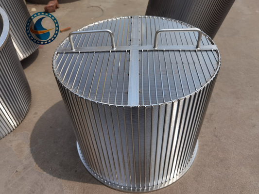Ss304 450mm Dia Wedge Wire Mesh Filter scherma per trattamento delle acque reflue