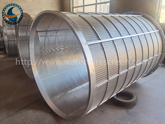scanalatura continua Seperator dell'acciaio 304 di 1018mm Dia Wedge Wire Mesh Stainless