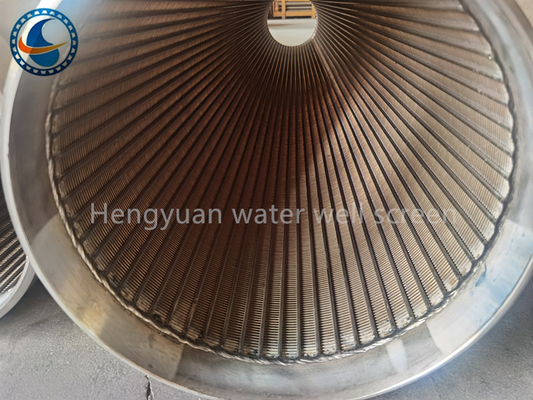 304l scanalatura 12-3/4» Vee Wire di acciaio inossidabile Johnson Water Well Screens 1.0mm