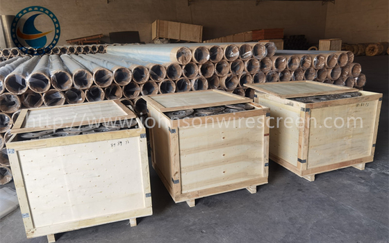Filtro per schermo a filo a cuneo SS304 non intasante per filtri a griglia fine rotanti