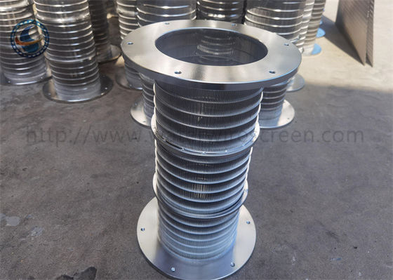 Fessura 20 Filtro in acciaio inossidabile 304 Elemento di risciacquo con schermo a cuneo