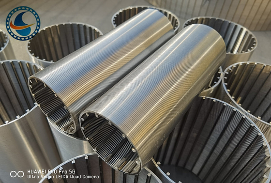 SS304 Vee Wire Filter Screen Pipe OD51mm per acqua di scarico non che ostruisce