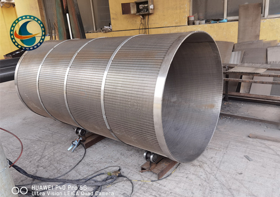 cilindro 250μM For Wastewater Treatment dello schermo di cavo del cuneo SS304 di 2175mm