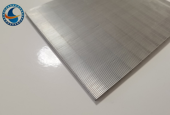 Acciaio inossidabile 316L slot 0,02 mm pannelli di schermo a filo a cuneo