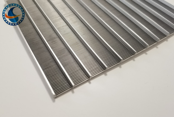 Acciaio inossidabile 316l filo di cuneo schermo piastra slot dimensione 50um anti corrosione