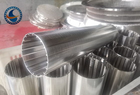 SS304 OD60MM schermo di filo a cuneo rotondo puro per apparecchiature di filtrazione meccanica