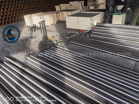 SS304 OD100MM 0,3MM Slot Wedge Wire Screen per risparmiare acqua