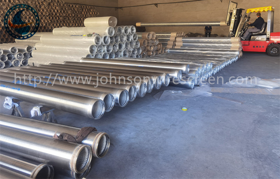 Galvanizzazione e SS 304 Johnson Wedge Wire Acqua Pozzo Screen Filter tubo