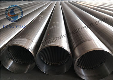 Tubo a forma di V del cuneo ss 205 Johnson Wire Screen Wrapped Slotted per filtrazione