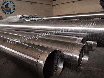 Tubo del filtro per pozzi dell'acqua di acciaio inossidabile del gas di olio, Johnson Wedge Wire Screens