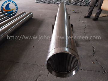 Resistenza della corrosione Johnson Stainless Steel Well Screens per carbone/miniera