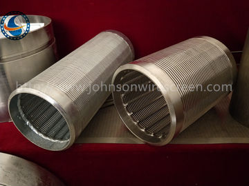 Resistenza su misura di Johnson Vee Wire Screen Strong Corrosion di 20 scanalature