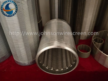Tipi di costruzione dei filtri per pozzi di Vee Shape Johnson Stainless Steel vari