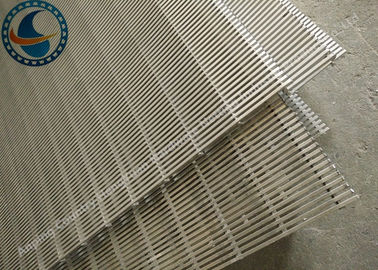 Pannelli piani di Johnson Type Wedge Wire Screen per acqua che tratta attrezzatura