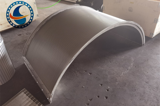 Filtro a schermo ad arco a filo a cuneo SS316L per il trattamento delle acque reflue