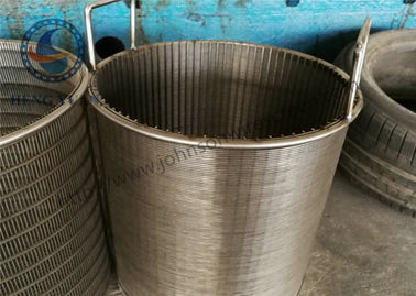 Tamburo rotatorio dello schermo dello schermo di acciaio inossidabile Johnson Filter Backwasher Wedge Wire