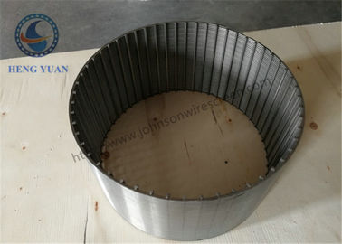Lunghezza arrotolata della metropolitana 5800mm di Johnson Profile Wire Wrap Screen di SUS 304