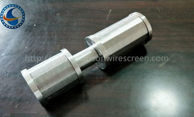 Gli ss Johnson Wedge Wire Screen Nozzle personalizzano per la dimensione della scanalatura del cliente 0.05-1mm