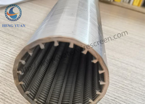 Elemento filtrante di Johnson Wire Screen Wedge Shaped della scanalatura 60 per selezione