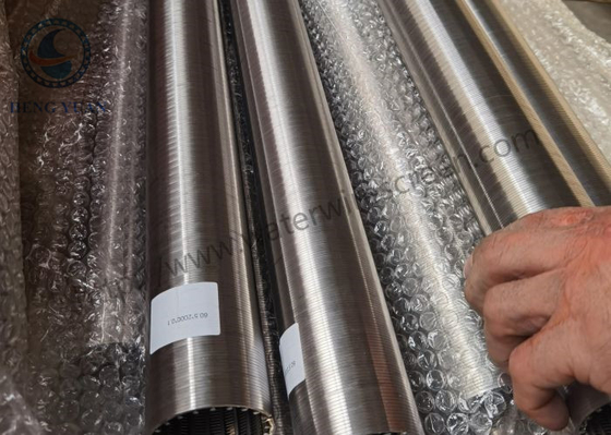 Scanalatura della metropolitana 0.4mm dello schermo di cavo del cuneo del diametro degli ss 316l 60.4mm