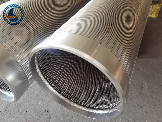 Ss 304 un cavo Johnson Screen Pipe Wrapped Slotted di 316 V per filtrazione