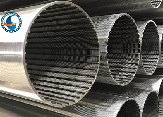 acciaio inossidabile del filtrante di Johnson Type Wedge Wire Screen della scanalatura di 0.5mm