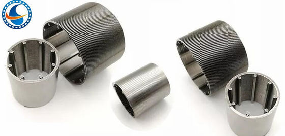 Diametro di Johnson Continuous Slot Wedge Wire Mesh Profile Screen Stainless Steel 63mm